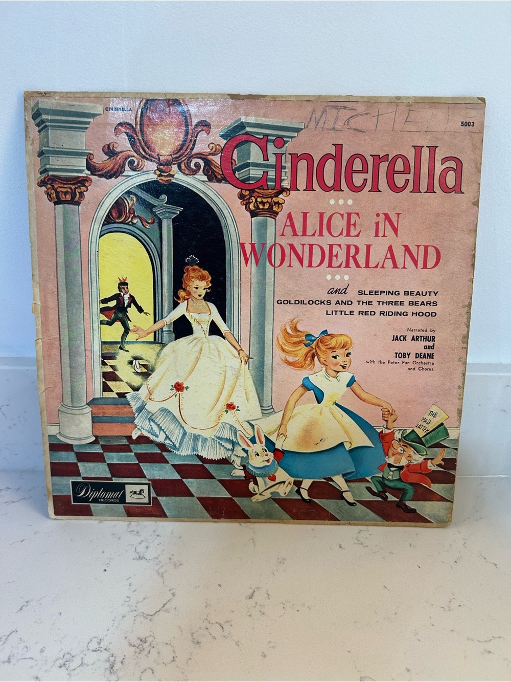 Cinderella Alice in Wonderland Vintage Vinyl